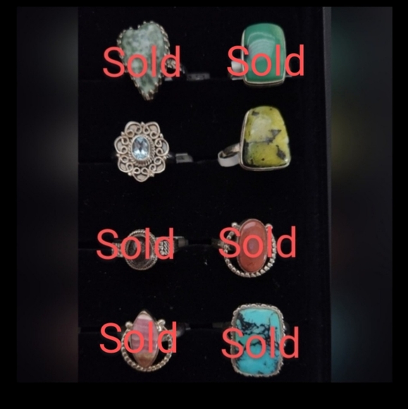 NEW Size 9.5 Genuine Sterling Silver Rings - Picture 5 of 7